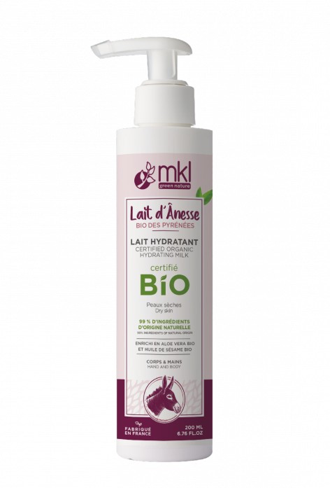 MKL Lait Hydratant Corps & Mains Lait d'Anesse Bio 200ml